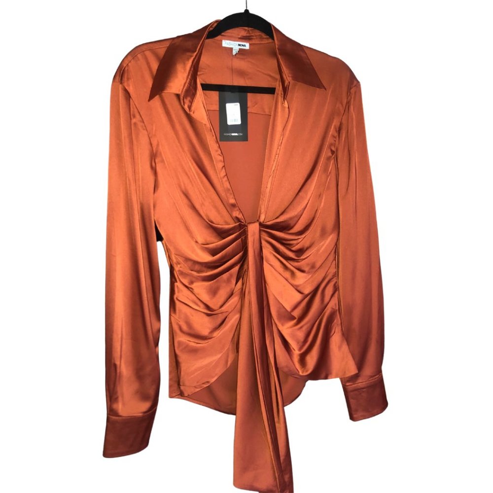 Burnt Orange Blouse